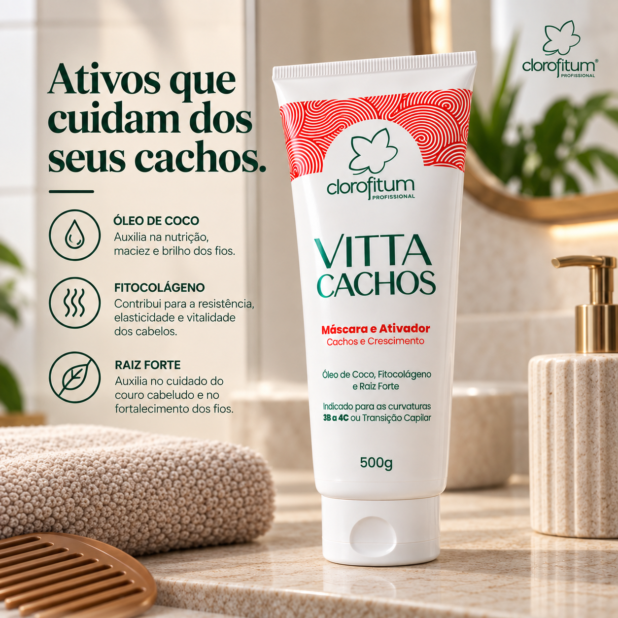 Ativos Vitta Cachos Clorofitum